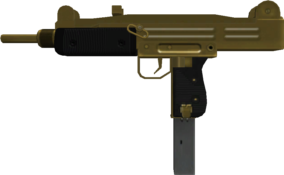 Gold Uzi Gta - Gold Smg (1018x634)