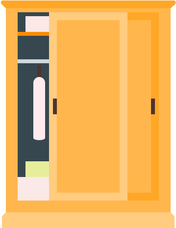 Furniture, House, Mansion, Interior, Innards, Protection, - Wardrobe Icon Png (512x512)