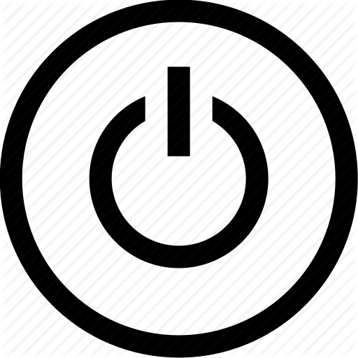 Shutdown Button Clipart Electric Power - Power Symbol (512x512)