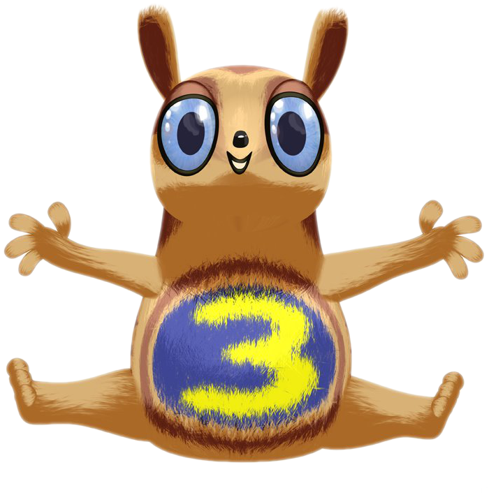 Cartoon Characters - Numtums Number 3 (720x720)