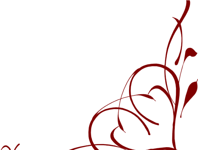 Decoration Clipart Corner - Heart In A Corner Background (640x480)