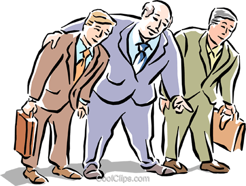Businessmen Royalty Free Vector Clip Art Illustration - Cartoon (480x364)