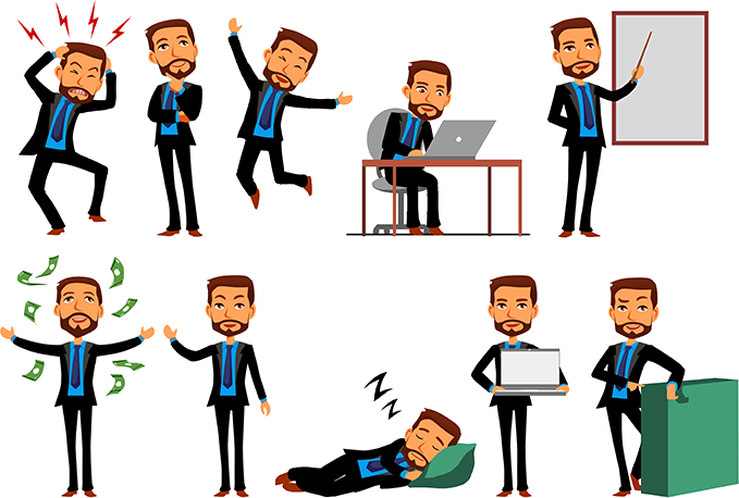 Mascot Animate Save On - Animated African Business Man (679x458)