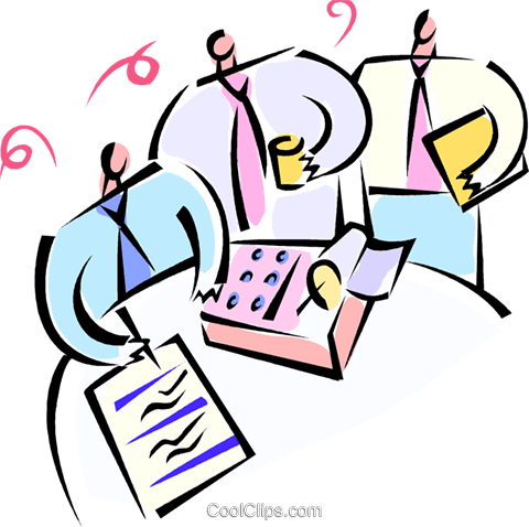 Businessmen Having A Meeting Royalty Free Vector Clip - Businessmen Having A Meeting Royalty Free Vector Clip (480x478)