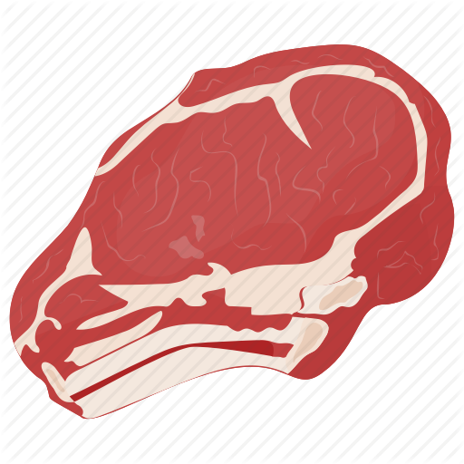 Graphic Free Salmon Vector Turkey Meat - Rib Eye Steak (512x512)