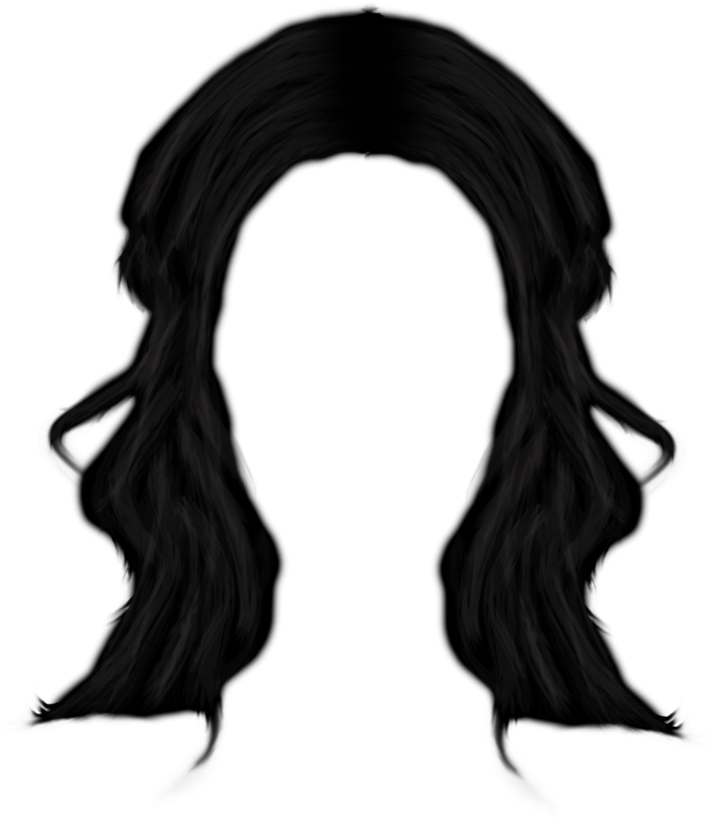 19 Hair Clip Art Transparent Black And White Men Huge - Black Women Hair Png (823x971)