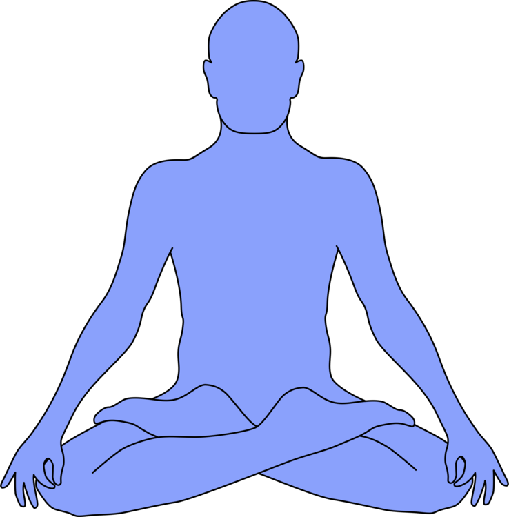 All Photo Png Clipart - Outline Of Person Meditating (738x750)