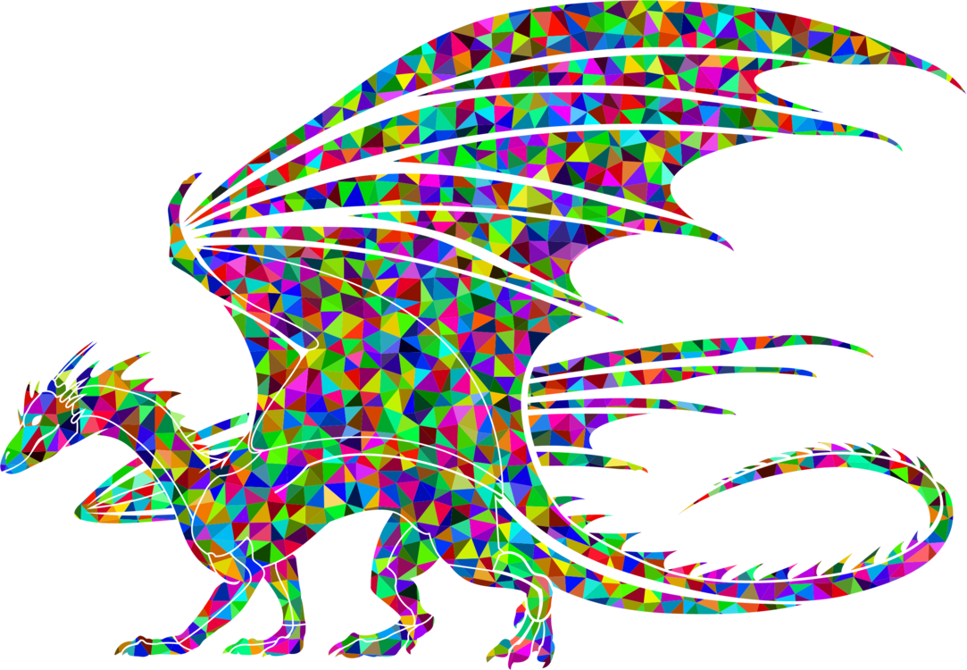 Dragon Computer Icons Triquetra Computer Graphics - Regenbogen Farbige Pferdekopf-prismatische Kunst Mauspads (1083x750)