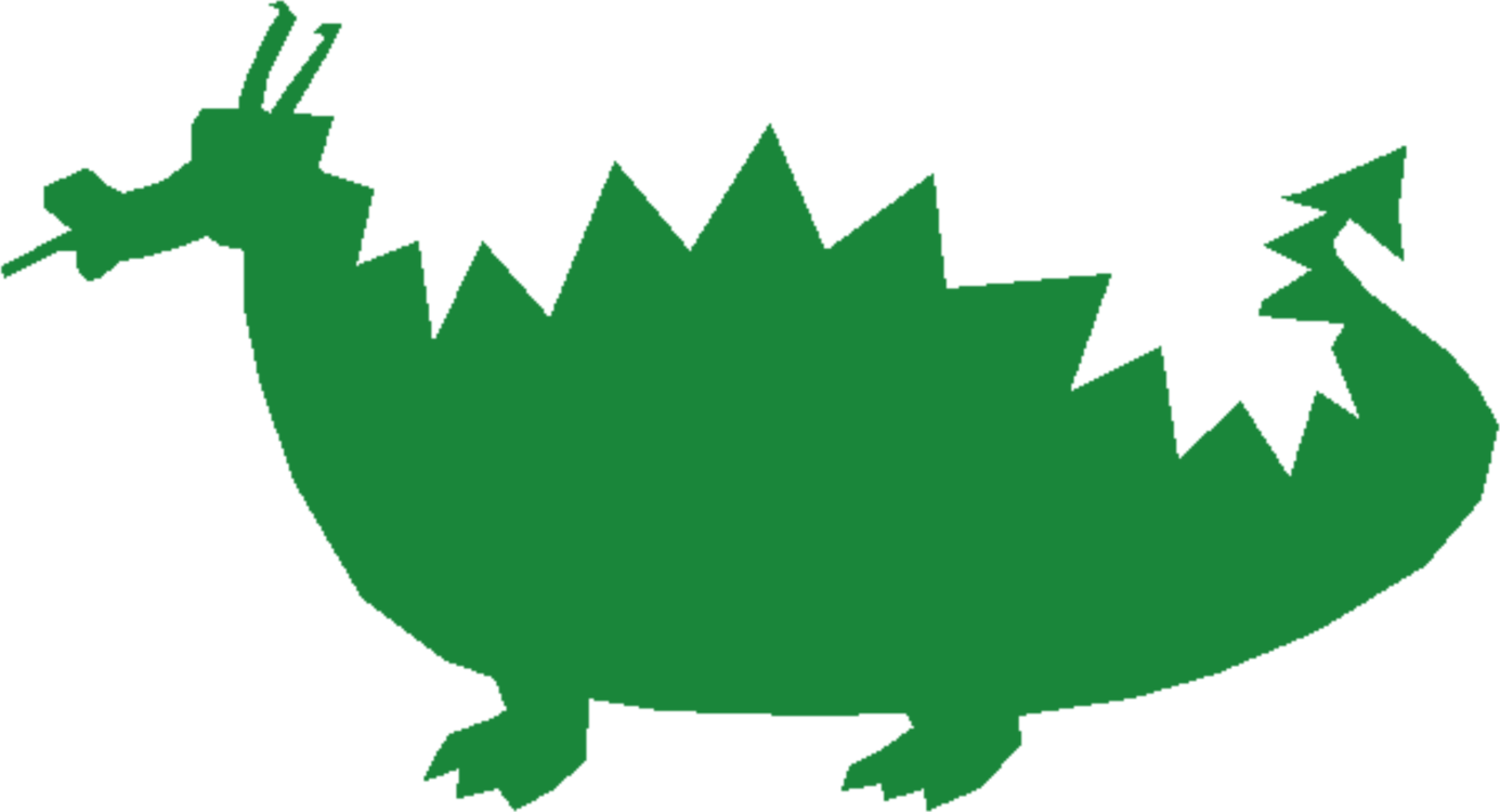 Komodo Dragon Legendary Creature Line Art Cartoon - Clip Art (1385x750)
