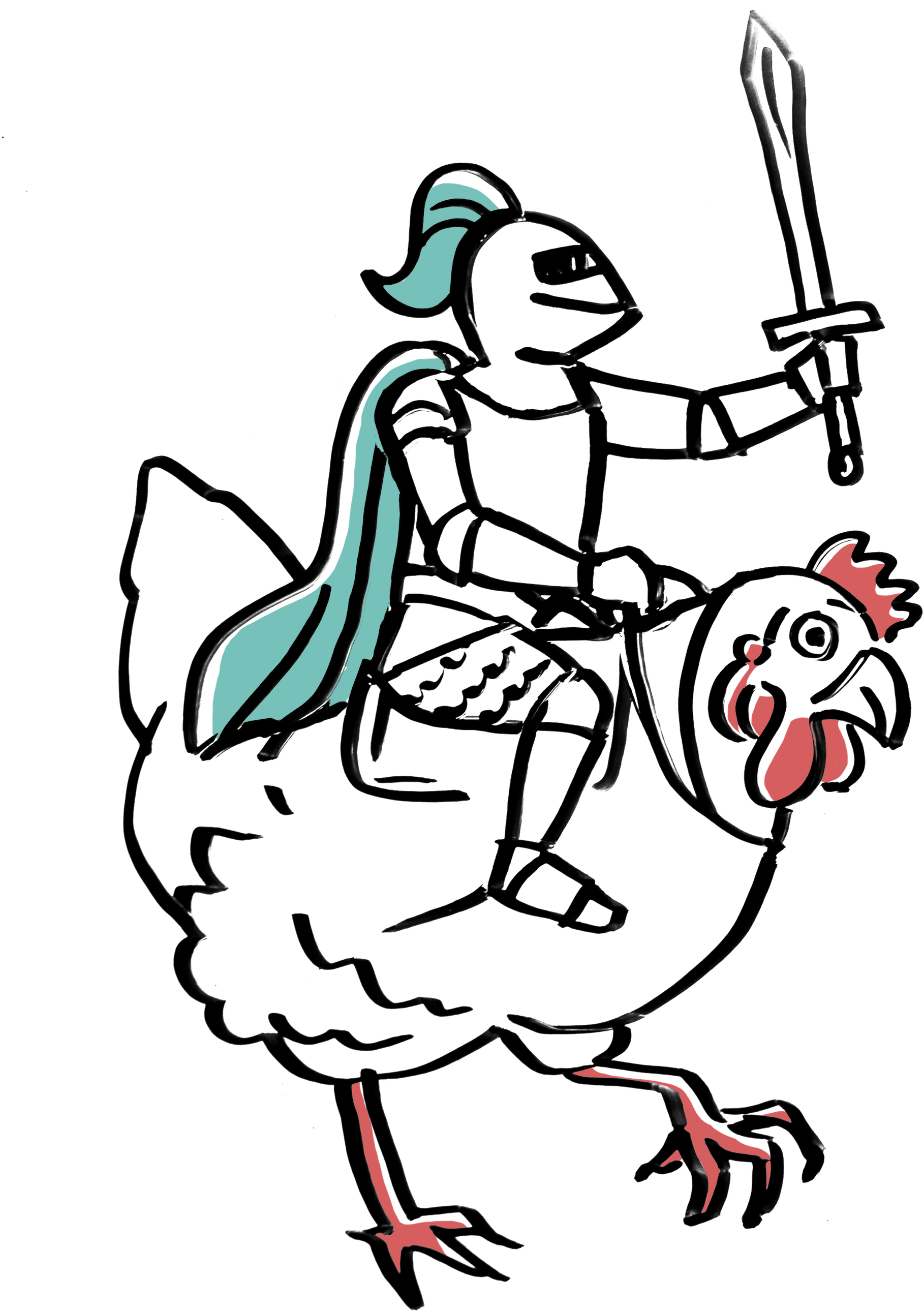 The Tale Of Chicken Knight Next Day Animations Png - Cartoon (2000x2648)