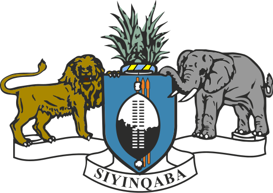 Coat Of Arms Of Swaziland - Swaziland Coat Of Arms (558x394)