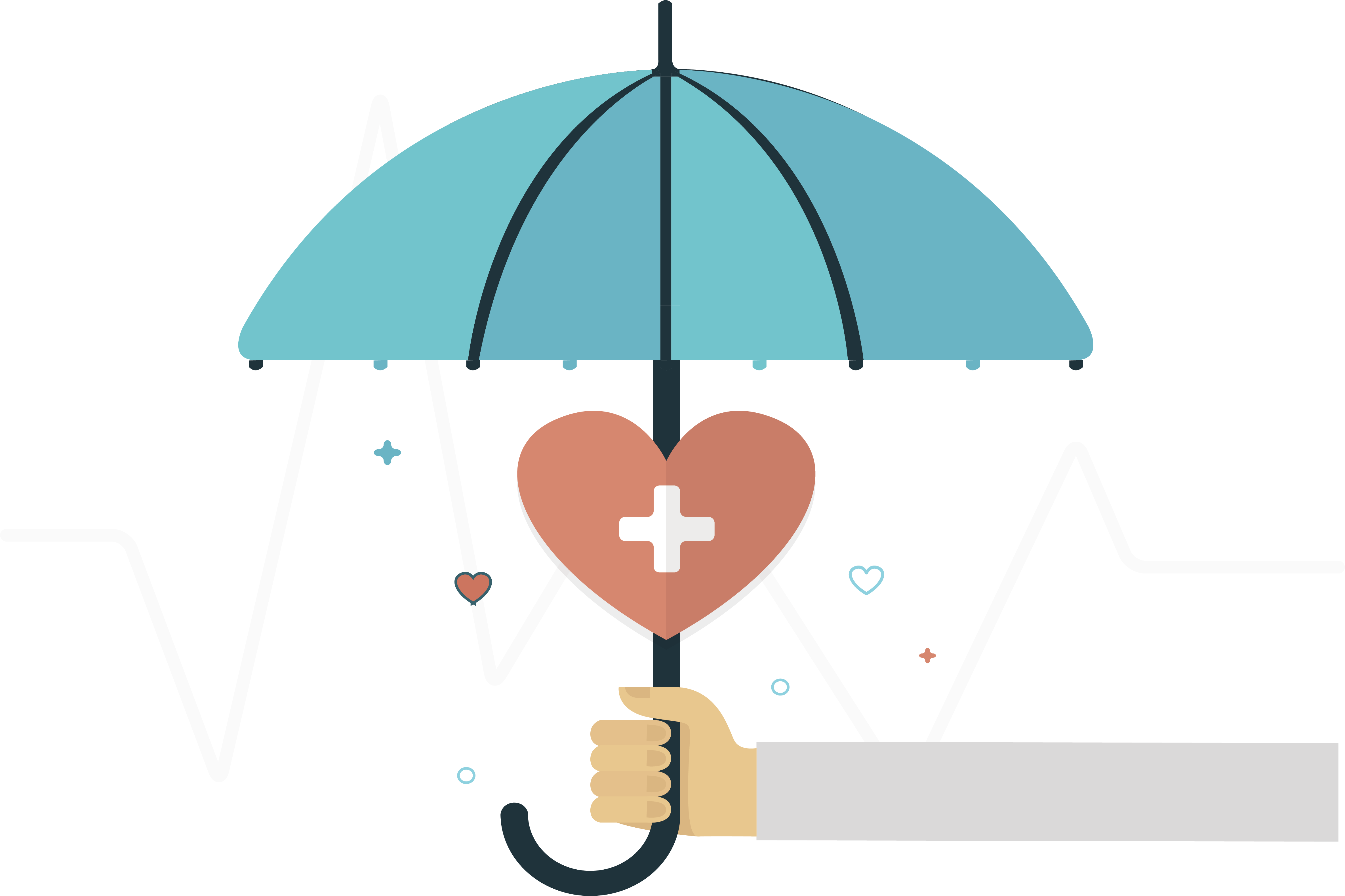 Umbrella Clip Hands Free Vector Download - Png Auto Insurance Umbrella Vector (4741x3159)