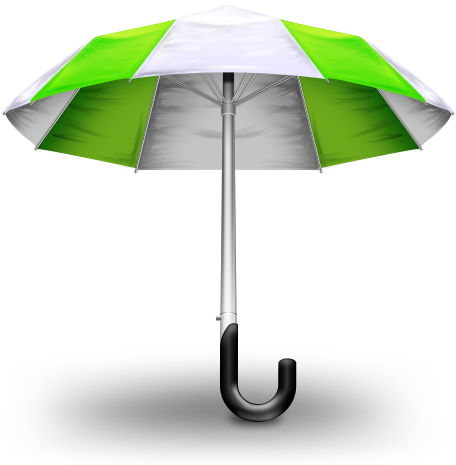 Green Umbrella - Umbrella Icon (512x512)