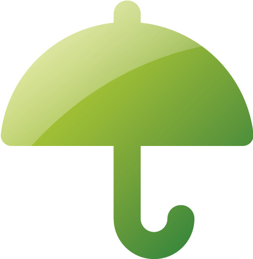 Web 2 Green Umbrella 6 Icon - Icon (512x512)