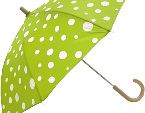 Umbrella Clipart Clear Background - Red Polka Dot Umbrella (640x480)
