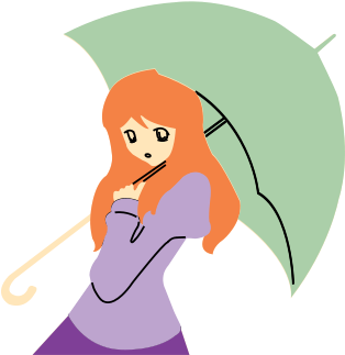 Umbrella Ella - Cartoon (349x349)