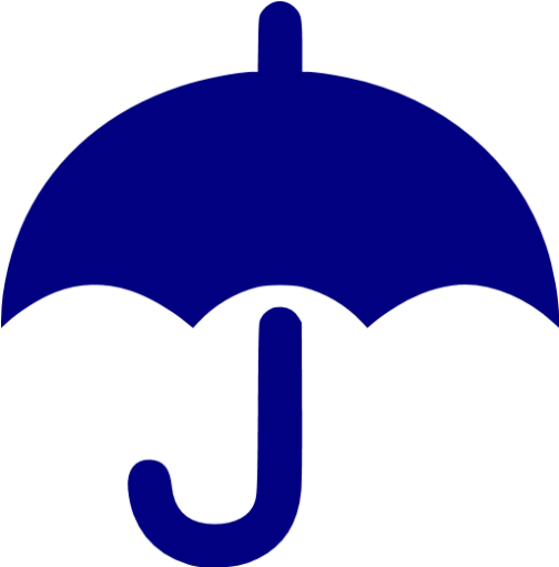 Navy Clipart Umbrella - Icono Paraguas Png (512x512)
