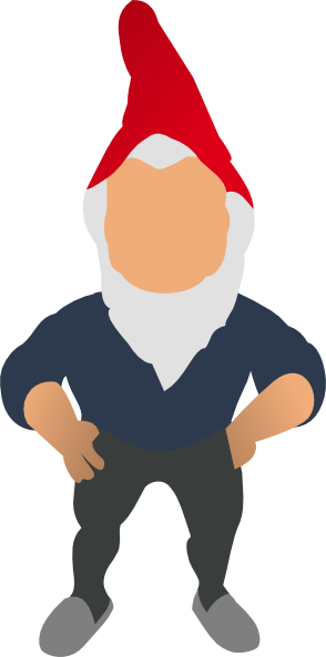 Garden Gnome Clipart (294x593)