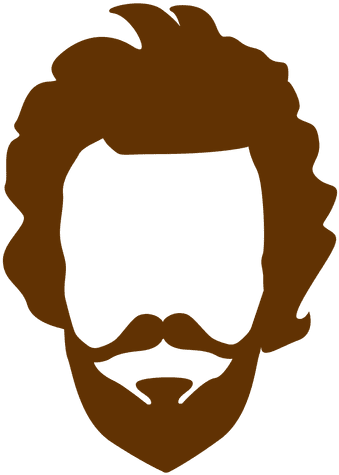 Freeuse Hipster Man Retro Transparent Png Svg - Homem De Barba Vetor Png (512x512)