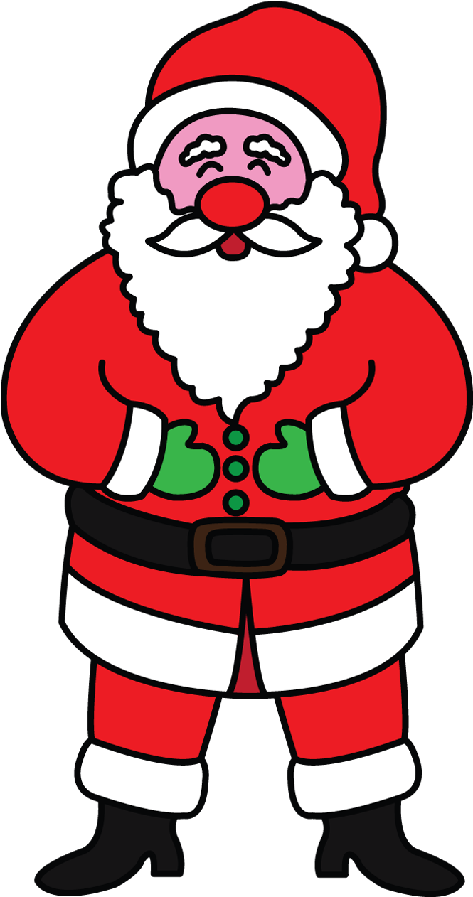Clip Free Library How To Draw Celebrities - Santa Claus Picture To Draw (720x1280)