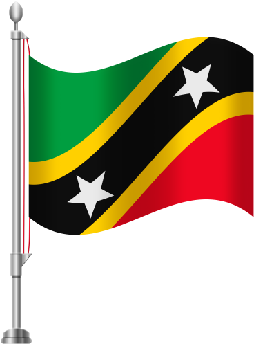 St Kitts Flag Png Clipart Flag Of Saint Kitts And Nevis - South Korea Flag Transparent (384x500)