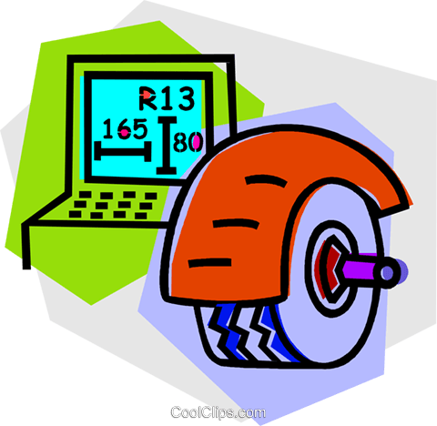 Tire Balance Royalty Free Vector Clip Art Illustration - Tire Balance Royalty Free Vector Clip Art Illustration (480x468)