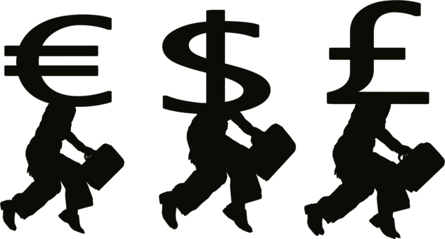 Money Bag Currency Symbol Silhouette - Money People (633x340)
