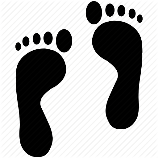 Tire Clipart 19 Footsteps Clipart Freeuse Stock Transparent - Foot Steps (512x512)
