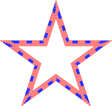 Flag Of The United States Star Independence Day National - Estrella De La Bandera (358x340)