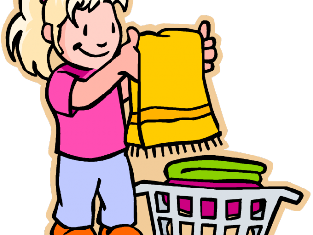 Little Girl Clipart Chore - Clip Art Cleaning Room (640x480)