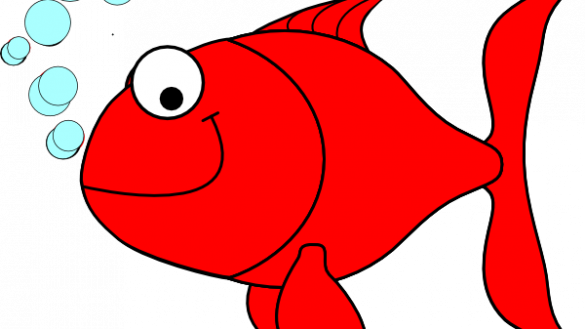 Free Fish Clipart Clip Art Printable Panda Images - Fish Clipart Red (585x329)
