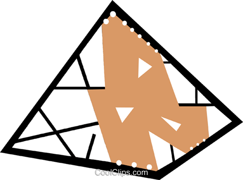 Egyptian Pyramid Royalty Free Vector Clip Art Illustration - Triangle (480x356)