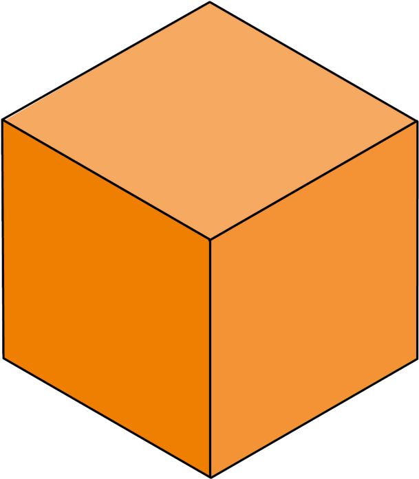 Clip Art Black And White Download What Is A Solid Geometry - Shapes Cube (640x726)
