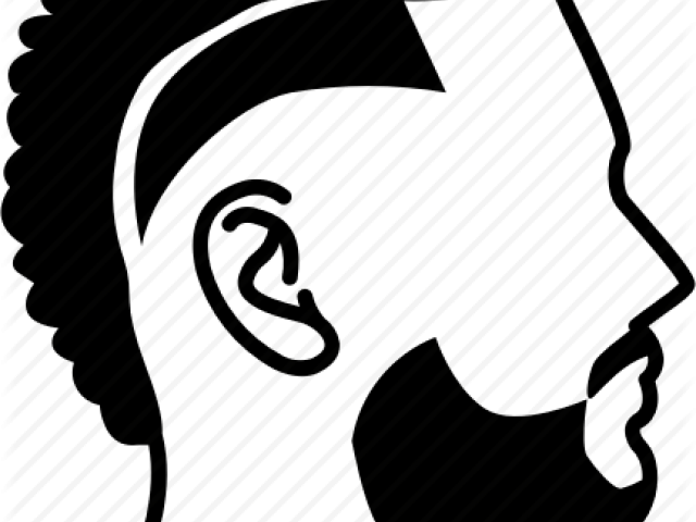 Clip Library Stock Afro Clipart Cartoon Hair - Man Ponytail Icon (640x480)