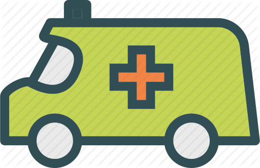 Noise Clipart Ambulance - Ambulance Outline (512x332)