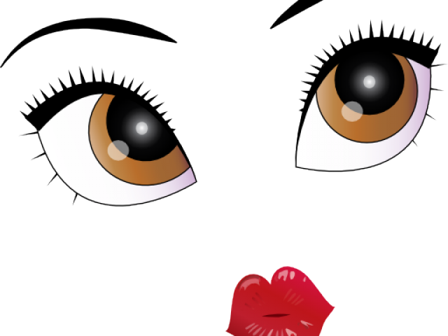 Kissing Clipart Eyelash - Emoticon (640x480)