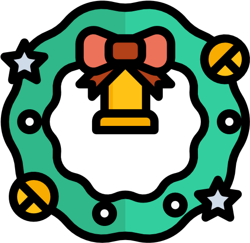 Christmas Wreath Free Icon - Wreath (512x512)