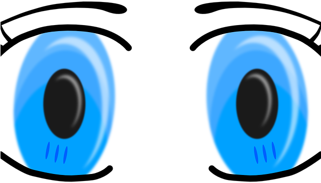 Eyelash Clipart Big - Sense Organs Cartoon Eyes (640x480)