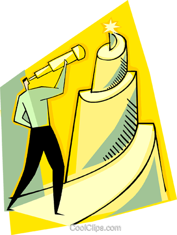 Setting Your Goals Royalty Free Vector Clip Art Illustration - Setting Your Goals Royalty Free Vector Clip Art Illustration (361x480)