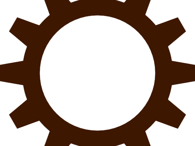 Gears Clipart Engine Gear - Orange Gear Png (640x480)
