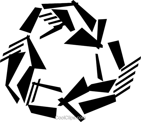 Recycling Symbol Royalty Free Vector Clip Art Illustration - Clip Art (480x415)