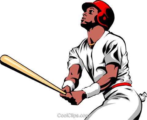 Baseball Batters Royalty Free Vector Clip Art Illustration - Baseball: History, Softball, Legends Of The Game [book] (480x392)