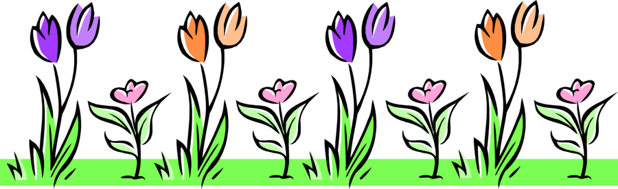 Tulip Clipart Floral Design Gardening 多摩川ハイム - March Spring Clip Art (900x275)