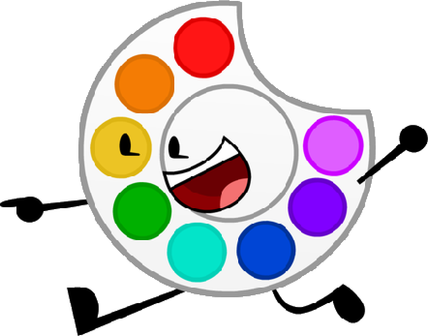 Paint Clipart Paint Pallette - Palette (884x694)