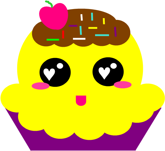 Svg Freeuse Library Bolinho Kawaii - Pastelitos Animados Tiernos (672x630)