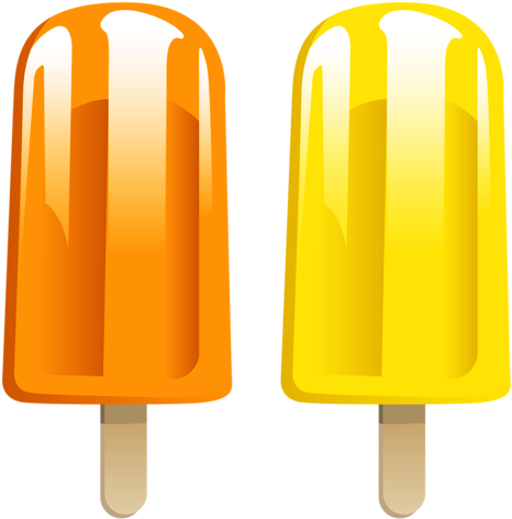 Orange Popsicles, Ice Cream Clipart, Ice Cream Treats, - Orange Popsicles, Ice Cream Clipart, Ice Cream Treats, (500x481)
