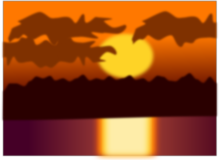 Sunset Computer Icons Drawing Sunrise - Sunset Clip Art (468x340)