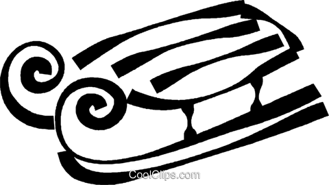 Toboggan Royalty Free Vector Clip Art Illustration - Toboggan Royalty Free Vector Clip Art Illustration (480x270)