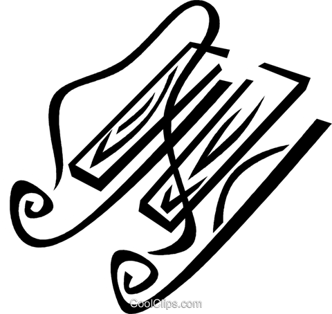 Toboggan Royalty Free Vector Clip Art Illustration - Line Art (480x454)