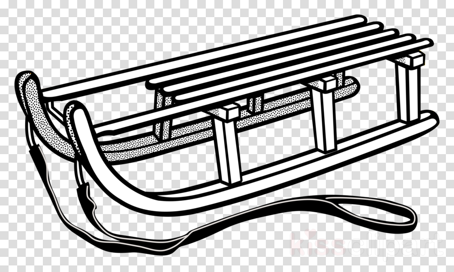 Schlitten Ausmalbild Clipart Sled Clip Art - Sled (900x540)
